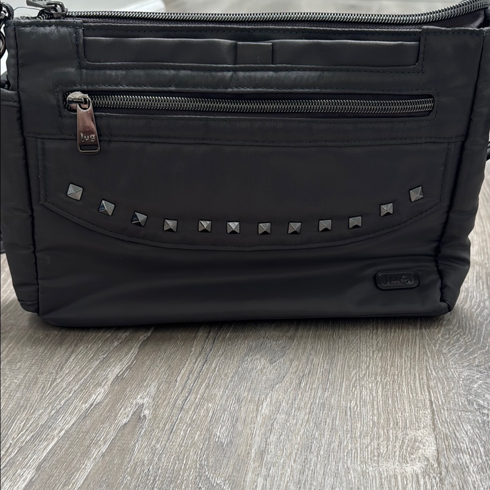 Lug Pacer Studded Gunmetal Crossbody/Shoulder Convertible Bag - Picture 5 of 5